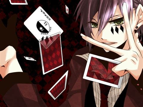 anime character poker face